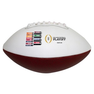 autograph football with College Football Playoff 2024-24 and 12 teams bracket